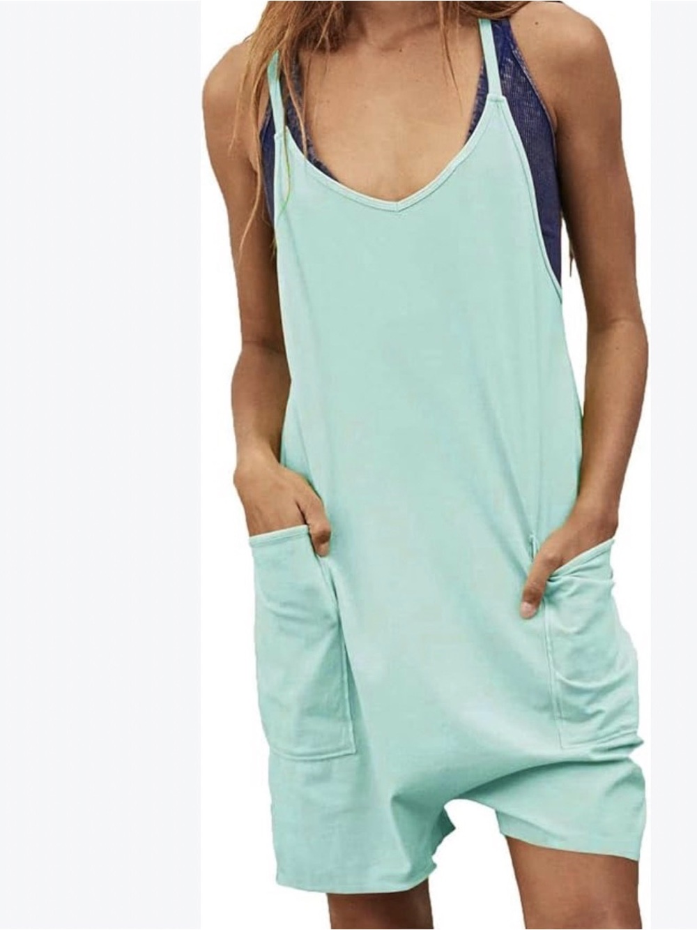 NWT Sundry For Anthropologie Green Romper Jumpsuit White Tee Shirt M O26
